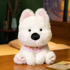 Skye & Bluey West Highland Terrier Dog Plush -Kawaii Store kawaiies plushies plush softtoy skye bluey west highland terrier dog plush soft toy skye pink 40cm 386669