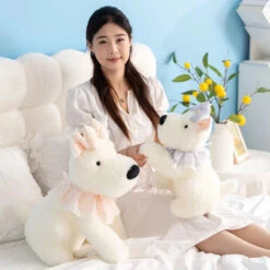 Skye The West Highland Terrier Dog Plushie -Kawaii Store kawaiies plushies plush softtoy skye the west highland terrier dog plushie soft toy 103940