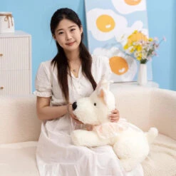 Skye The West Highland Terrier Dog Plushie -Kawaii Store kawaiies plushies plush softtoy skye the west highland terrier dog plushie soft toy 552140
