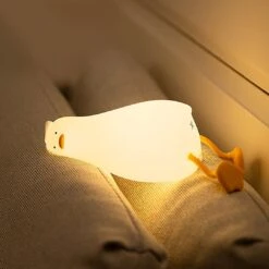 Sleeping Duck LED Night Light -Kawaii Store kawaiies plushies plush softtoy sleeping duck led night light home decor 237887