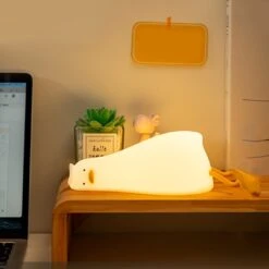 Sleeping Duck LED Night Light -Kawaii Store kawaiies plushies plush softtoy sleeping duck led night light home decor 348308