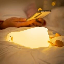 Sleeping Duck LED Night Light -Kawaii Store kawaiies plushies plush softtoy sleeping duck led night light home decor 508422