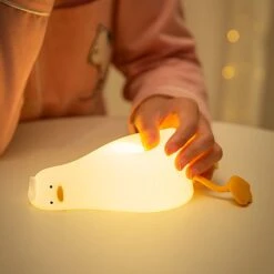 Sleeping Duck LED Night Light -Kawaii Store kawaiies plushies plush softtoy sleeping duck led night light home decor 967449