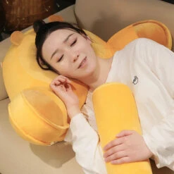 Sleepy Capybara Resting Cushion Pillow 22 Sleepy Capybara Resting Cushion Pillow -Kawaii Store kawaiies plushies plush softtoy sleepy capybara resting cushion pillow soft toy 241043