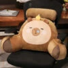 Sleepy Capybara Resting Cushion Pillow -Kawaii Store kawaiies plushies plush softtoy sleepy capybara resting cushion pillow soft toy 616352