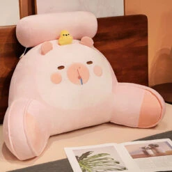 Sleepy Capybara Resting Cushion Pillow 18 Sleepy Capybara Resting Cushion Pillow -Kawaii Store kawaiies plushies plush softtoy sleepy capybara resting cushion pillow soft toy pink 16in 40cm 458169