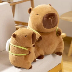 Sleepy Capybara With Mahjong Backpack Plushie -Kawaii Store kawaiies plushies plush softtoy sleepy capybara with mahjong backpack plushie soft toy 822998
