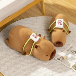 Sleepy Capybara With Mahjong Backpack Plushie -Kawaii Store kawaiies plushies plush softtoy sleepy capybara with mahjong backpack plushie soft toy 880280