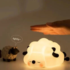 Sleepy Sheep Bunny Panda LED Night Light Collection -Kawaii Store kawaiies plushies plush softtoy sleepy sheep bunny panda led night light collection home decor 514885