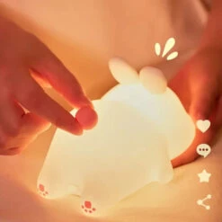Sleepy Sheep Bunny Panda LED Night Light Collection -Kawaii Store kawaiies plushies plush softtoy sleepy sheep bunny panda led night light collection home decor 545630