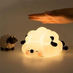 Sleepy Sheep Bunny Panda LED Night Light Collection -Kawaii Store kawaiies plushies plush softtoy sleepy sheep bunny panda led night light collection home decor 973540
