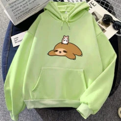 Apparel Sloth & Hamster Besties Unisex Hoodie -Kawaii Store kawaiies plushies plush softtoy sloth hamster besties unisex hoodie apparel lime xxl 527152