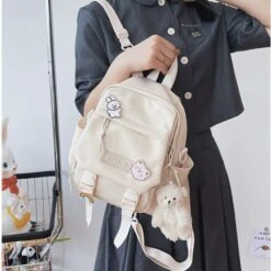 Apparel Small Cute Bear Friend Backpack & Sidebag -Kawaii Store kawaiies plushies plush softtoy small cute bear friend backpack sidebag new bag 773870