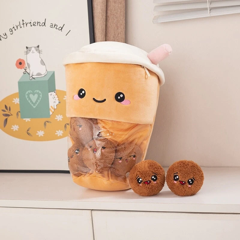 Smiling Boba Dessert Plushie 5 Smiling Boba Dessert Plushie - Image 3