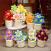 Smiling Sunflower Flowerpot Plush -Kawaii Store kawaiies plushies plush softtoy smiling sunflower flowerpot plush soft toy 564277