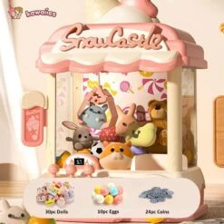 Snow Castle Ice Cream Mini Claw Machine -Kawaii Store kawaiies plushies plush softtoy snow castle ice cream mini claw machine new toys pink claw machine 40pc 496060
