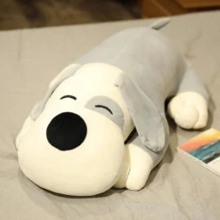 Snuffy And Waffles The Kawaii Hound Dog Plushies -Kawaii Store kawaiies plushies plush softtoy snuffy and waffles the kawaii hound dog plushies soft toy snuffy gray 50cm 200884