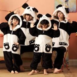 Apparel Soft Bear Family Fluffy Pyjama 1-Piece Set -Kawaii Store kawaiies plushies plush softtoy soft bear family fluffy pyjama 1 piece set apparel 504902