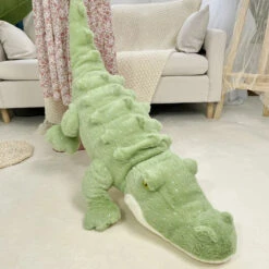 Soft Fluffy Green Crocodile Plush Toy 19 Soft Fluffy Green Crocodile Plush Toy -Kawaii Store kawaiies plushies plush softtoy soft fluffy green crocodile plush toy soft toy 190710