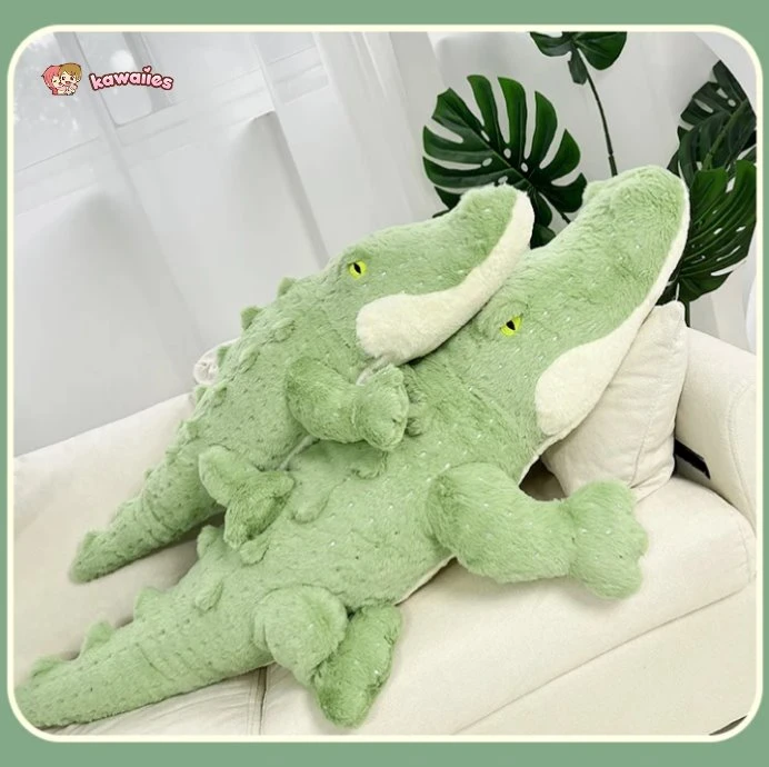 Soft Fluffy Green Crocodile Plush Toy 10 Soft Fluffy Green Crocodile Plush Toy - Image 8