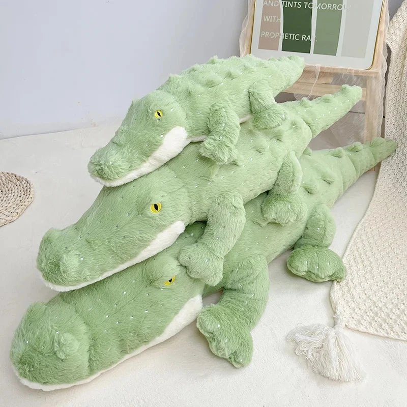 Soft Fluffy Green Crocodile Plush Toy 4 Soft Fluffy Green Crocodile Plush Toy - Image 2