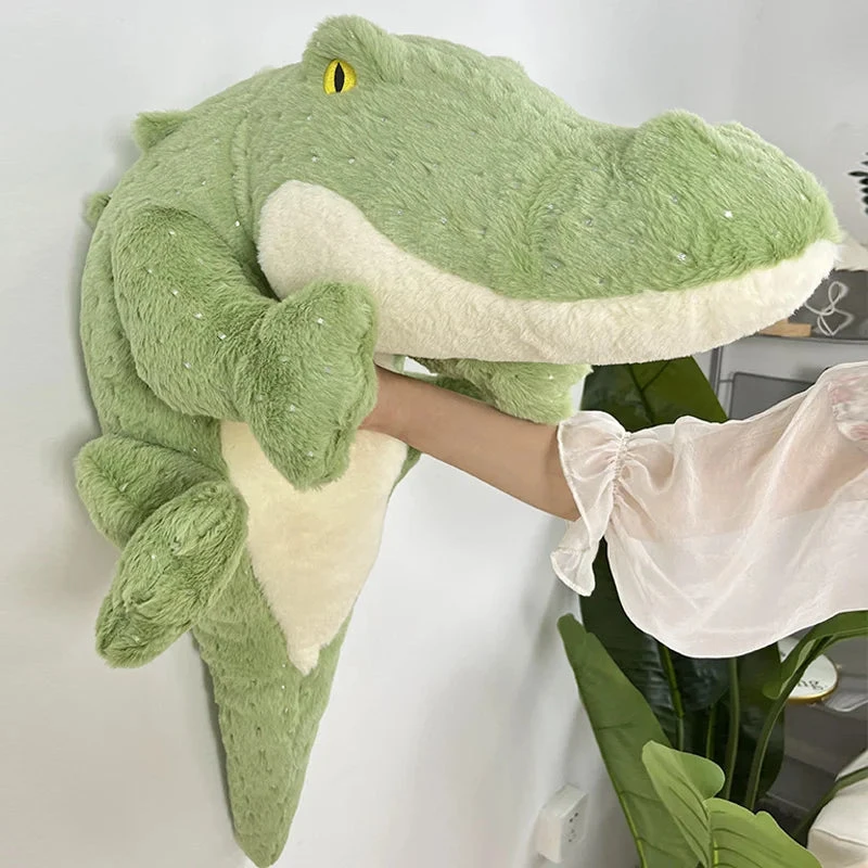 Soft Fluffy Green Crocodile Plush Toy 14 Soft Fluffy Green Crocodile Plush Toy - Image 12