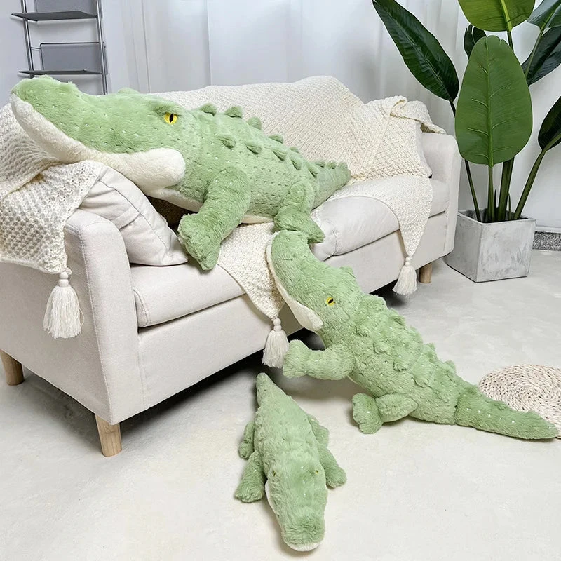 Soft Fluffy Green Crocodile Plush Toy 6 Soft Fluffy Green Crocodile Plush Toy - Image 4