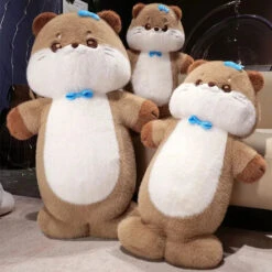 Soft Otter Long Snuggle Plush -Kawaii Store kawaiies plushies plush softtoy soft otter long snuggle plush soft toy 218756