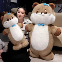 Soft Otter Long Snuggle Plush -Kawaii Store kawaiies plushies plush softtoy soft otter long snuggle plush soft toy 451402