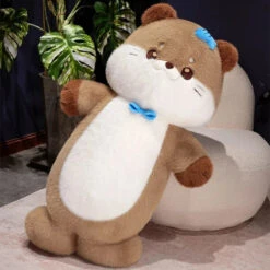 Soft Otter Long Snuggle Plush -Kawaii Store kawaiies plushies plush softtoy soft otter long snuggle plush soft toy 483514