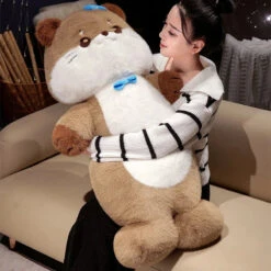 Soft Otter Long Snuggle Plush -Kawaii Store kawaiies plushies plush softtoy soft otter long snuggle plush soft toy 556070