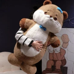 Soft Otter Long Snuggle Plush -Kawaii Store kawaiies plushies plush softtoy soft otter long snuggle plush soft toy 859332