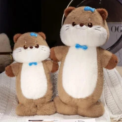 Soft Otter Long Snuggle Plush -Kawaii Store kawaiies plushies plush softtoy soft otter long snuggle plush soft toy 907296