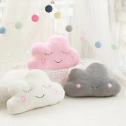 Soft Pastel Cloud Cushions -Kawaii Store kawaiies plushies plush softtoy soft pastel cloud cushions new home decor 463932