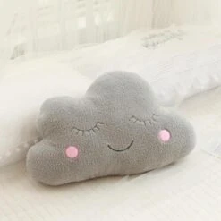 Soft Pastel Cloud Cushions -Kawaii Store kawaiies plushies plush softtoy soft pastel cloud cushions new home decor grey cloud 433040