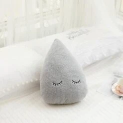 Soft Pastel Cloud Cushions -Kawaii Store kawaiies plushies plush softtoy soft pastel cloud cushions new home decor grey raindrop 318803