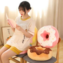 Soft Pastel Donut Cushion Plushies Collection -Kawaii Store kawaiies plushies plush softtoy soft pastel donut cushion plushies collection new soft toy 273086
