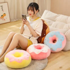 Soft Pastel Donut Cushion Plushies Collection -Kawaii Store kawaiies plushies plush softtoy soft pastel donut cushion plushies collection new soft toy 842720