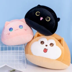 Soft Pebble Cats & Dog Animal Plushies Collection -Kawaii Store kawaiies plushies plush softtoy soft pebble cats dog animal plushies collection soft toy 298396