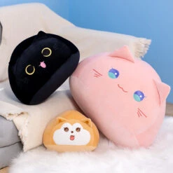 Soft Pebble Cats & Dog Animal Plushies Collection -Kawaii Store kawaiies plushies plush softtoy soft pebble cats dog animal plushies collection soft toy 494473