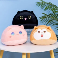Soft Pebble Cats & Dog Animal Plushies Collection -Kawaii Store kawaiies plushies plush softtoy soft pebble cats dog animal plushies collection soft toy 886547