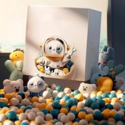 Space Astronaut Panda Bear Mini Claw Machine -Kawaii Store kawaiies plushies plush softtoy space astronaut panda bear mini claw machine new toys 147708