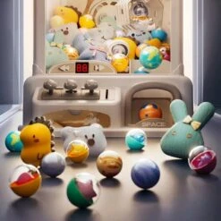 Space Astronaut Panda Bear Mini Claw Machine -Kawaii Store kawaiies plushies plush softtoy space astronaut panda bear mini claw machine new toys 656175