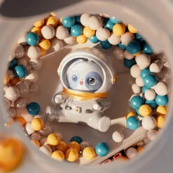 Space Astronaut Panda Bear Mini Claw Machine -Kawaii Store kawaiies plushies plush softtoy space astronaut panda bear mini claw machine new toys 810695