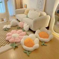 Spring Flower Pillow Seat -Kawaii Store kawaiies plushies plush softtoy spring flower pillow seat home decor 273620