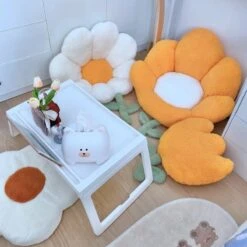Spring Flower Pillow Seat -Kawaii Store kawaiies plushies plush softtoy spring flower pillow seat home decor 308495