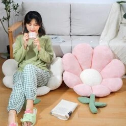 Spring Flower Pillow Seat -Kawaii Store kawaiies plushies plush softtoy spring flower pillow seat home decor 763001