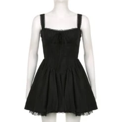 Apparel Strappy Mini Corset Coquette Party Dress -Kawaii Store kawaiies plushies plush softtoy strappy mini corset coquette party dress apparel 783404