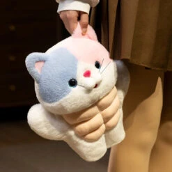 Strong Muscle Cat Plushie -Kawaii Store kawaiies plushies plush softtoy strong muscle cat plushie soft toy 247643