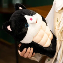 Strong Muscle Cat Plushie -Kawaii Store kawaiies plushies plush softtoy strong muscle cat plushie soft toy 967891